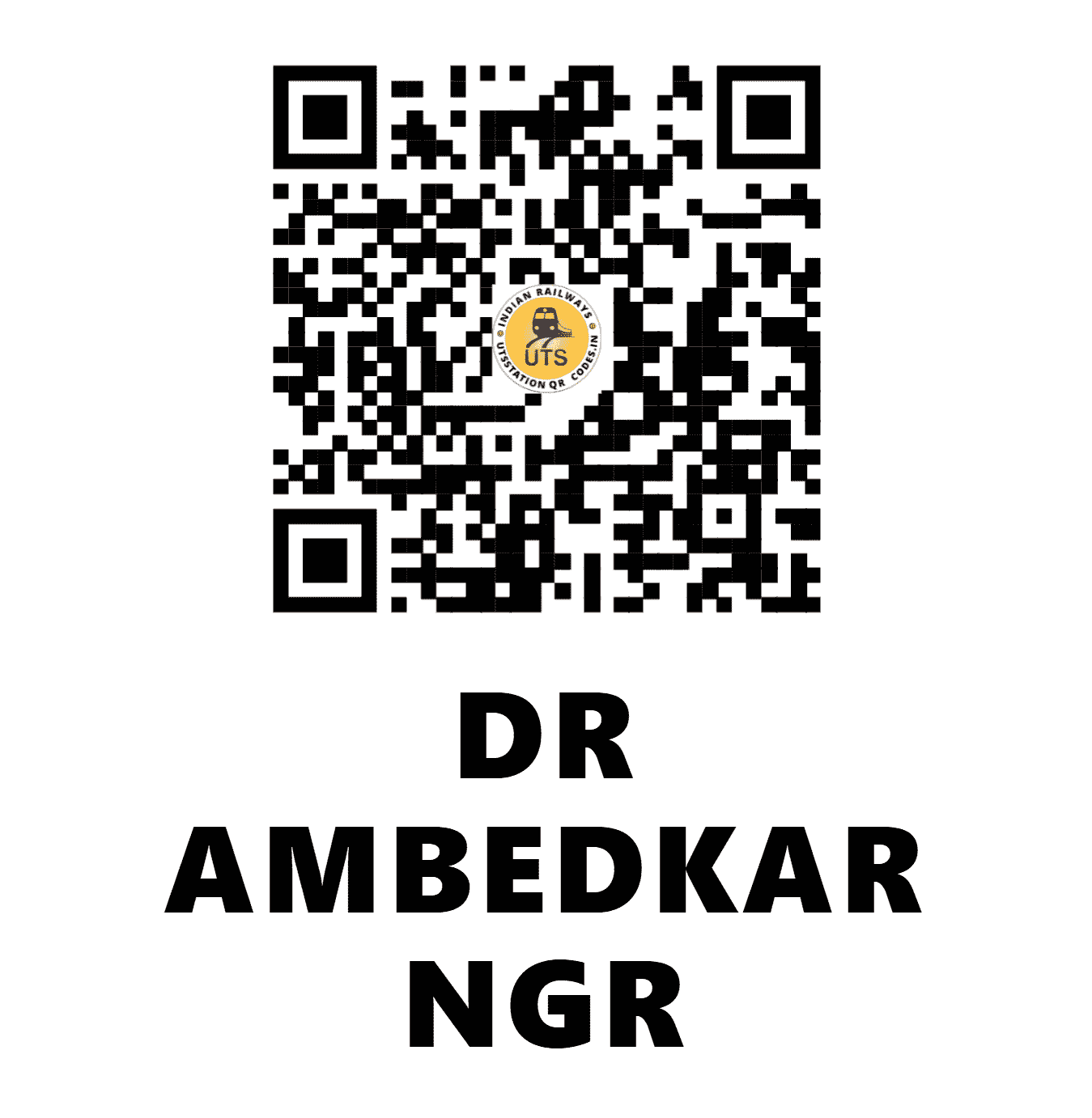UTS QR Code for DR AMBEDKAR NGR - DADN - WR (MADHYA PRADESH)